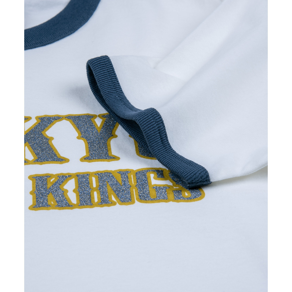 【新商品】テキストロゴ グリッターTシャツ 詳細画像 ホワイト 7
